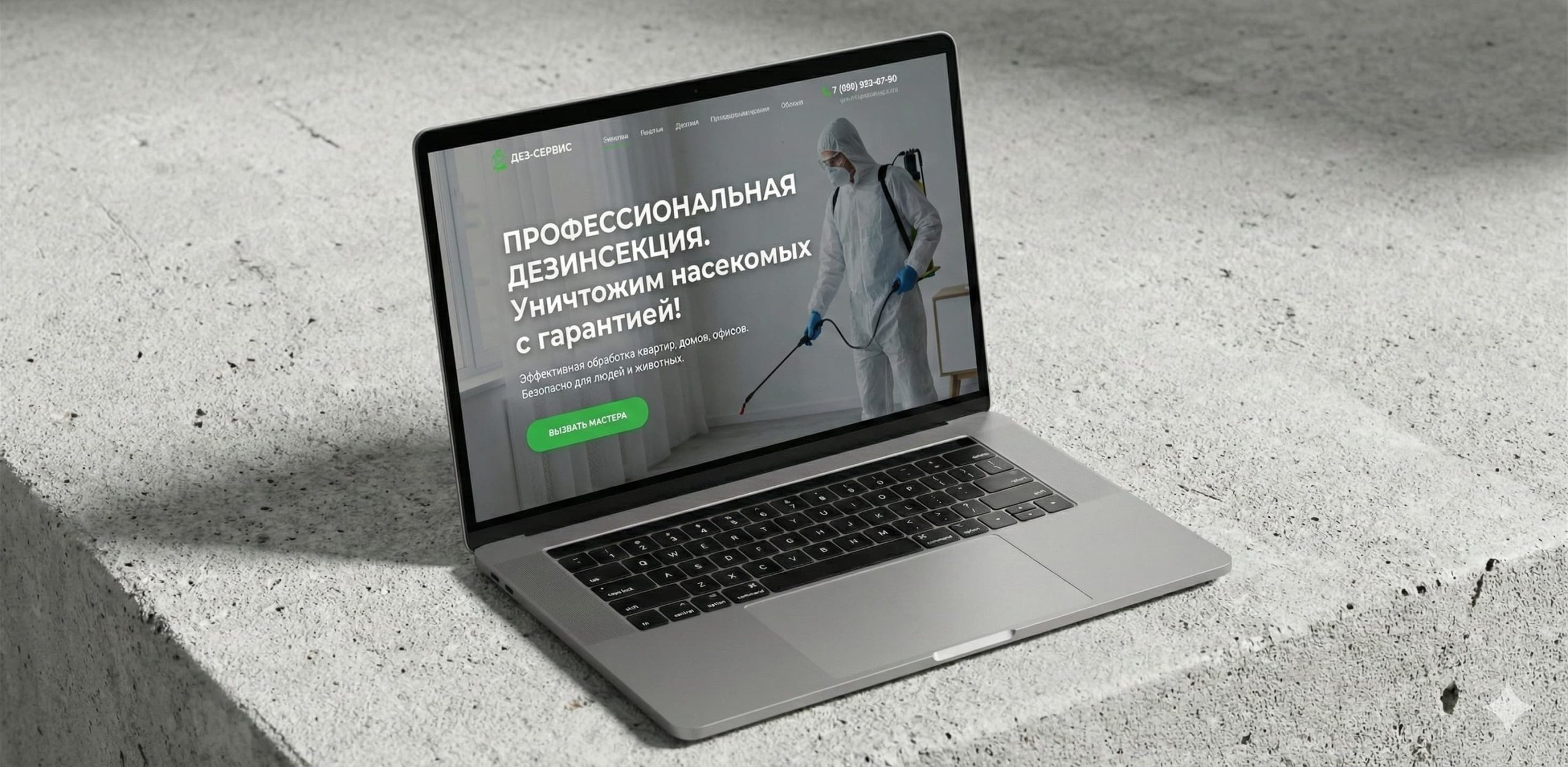 Превью кейса SEO для услуг дезинсекции и дезинфекции в Волгограде